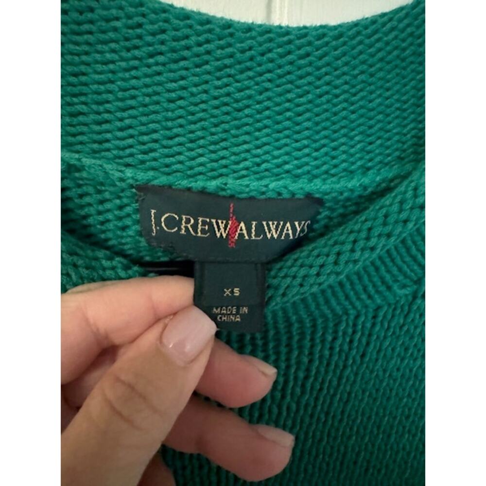 J Crew Always Women's 1988 rollneck™ sweater Kelly Green Men's XS/Women's M - Picture 3 of 7
